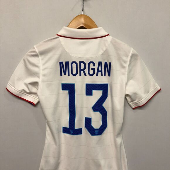 Nike Women 2014 Morgan #13 USA Soccer Jersey Size Small M188 -19 - Picture 10 of 16